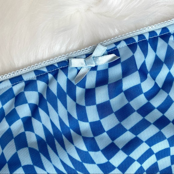 NWT Wild Fable Size M Y2K Psychedelic Mesh Miniskirt - Picture 4 of 9